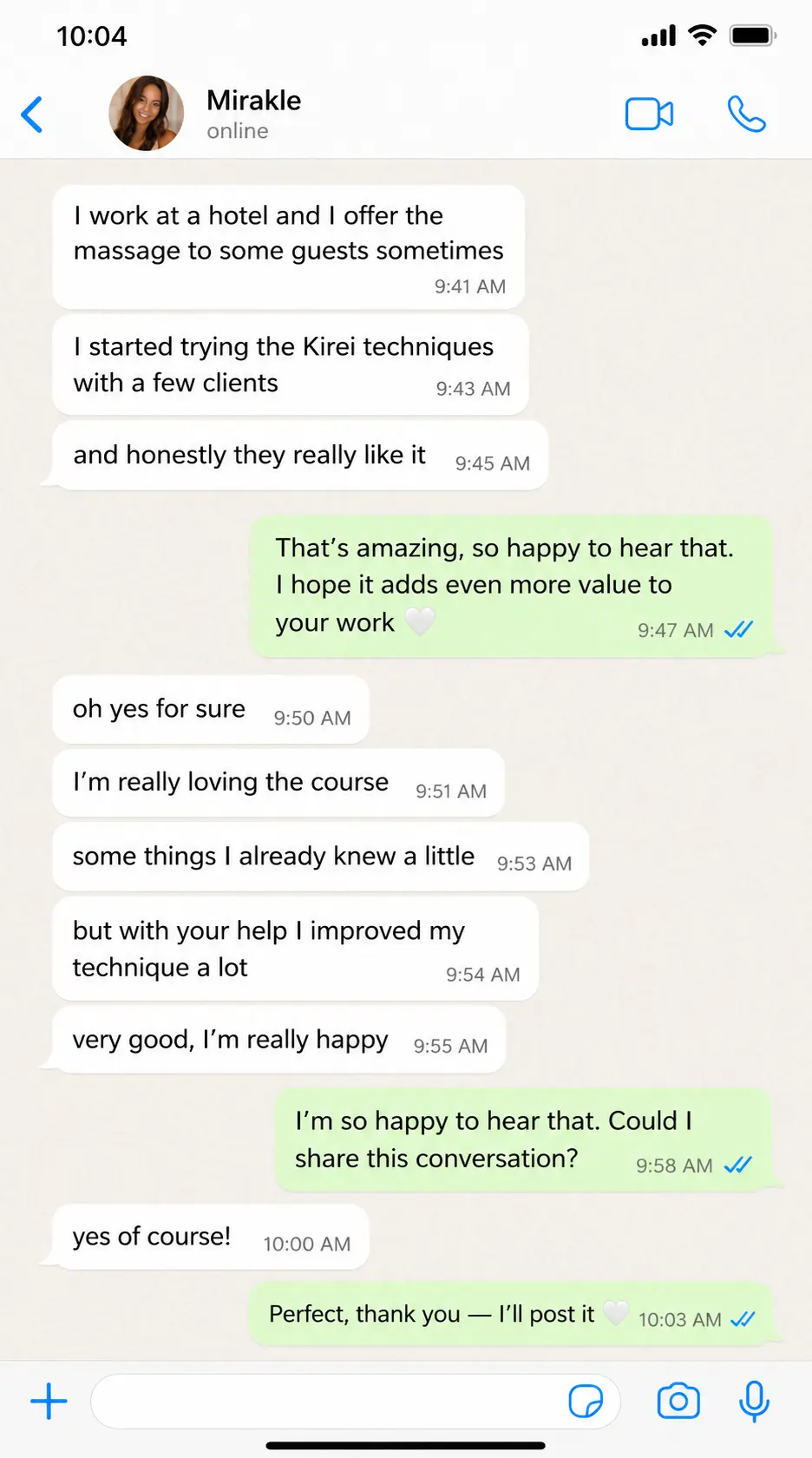 Student feedback